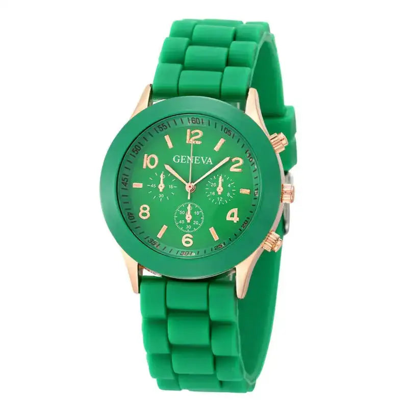 Watch Hot Sales Geneva Brand Silicone Women Watch Ladies Fashion Dress Quartz Wristwatch Female Watch Montre Relogio Feminino - Lootquake