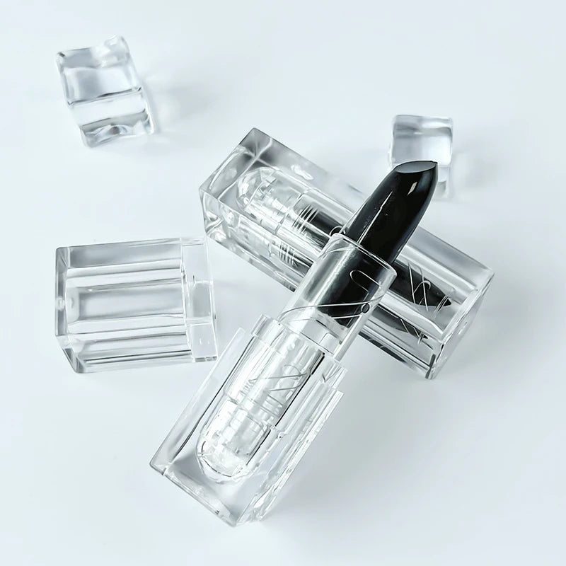 Rouge à lèvres pailleté waterproof, brillant à lèvres noir sexy, teinte brillante, cosmétiques, maquillage pour les lèvres d'Halloween