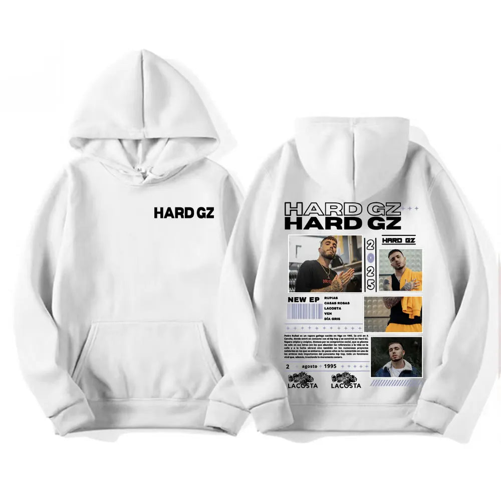 Rapper Hard Gz Lacosta 2025 Tour Graphics Hoodies Men Women's Harajuku Hip Hop Street Sweatshirt Fashion Casual Oversized Hoodie - Lootquake