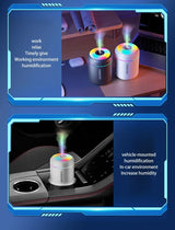 Mini Car Air Humidifier USB Electric Aroma Diffuser Essential Oil Purifier Aromatherapy Mist Maker Lights in Car Home