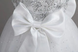 New Christmas Party Princess long dress children's dress children's gauze lace birthday party dinner ball big butterfly dress