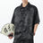 M-5XL Plus Size Men Kung Fu Shirt Hot Chinese Traditional Men's Casual Top Dragon Pattern Short Sleeve Summer Clothing for Male - Lootquake