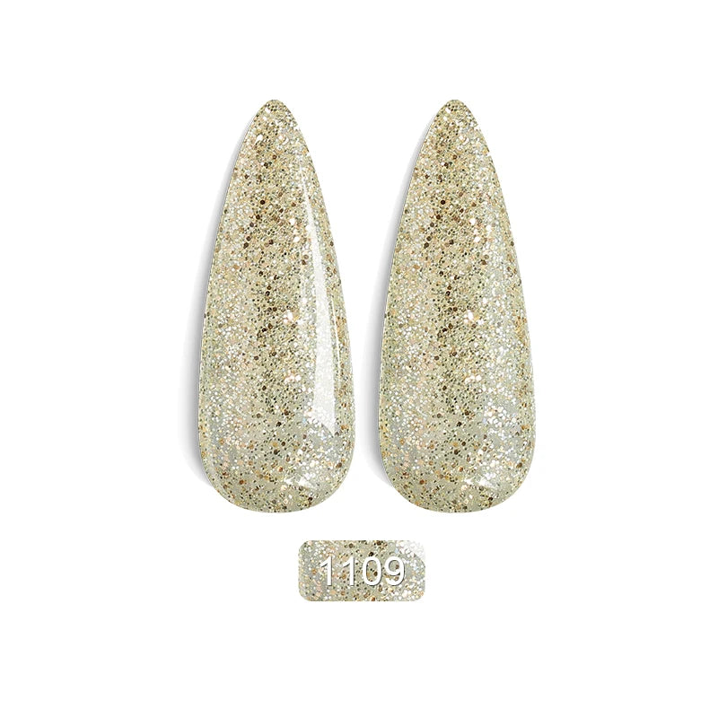 Rainbow Ghini Ultra Shiny Glitter Gel Nail Polish Semi-permanent Gellack UV Varnish Gold Silver Metal Gel Nail Art Wholesale Top