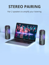Enceinte Bluetooth Tronsmart T7 Lite, basses améliorées, portable, autonomie 24 h, contrôle par application, étanchéité IPX7, idéale pour le camping