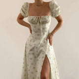 Long Dress for Women 2023 Summer Beach Bohemian Dresses Vestido Casual Robe Female Clothing Y2K Floral Skirt Elegant Maxi Dress - Lootquake