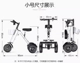 48V light folding double electric vehicle portable small lightweight mini three-wheeled electric scooter P