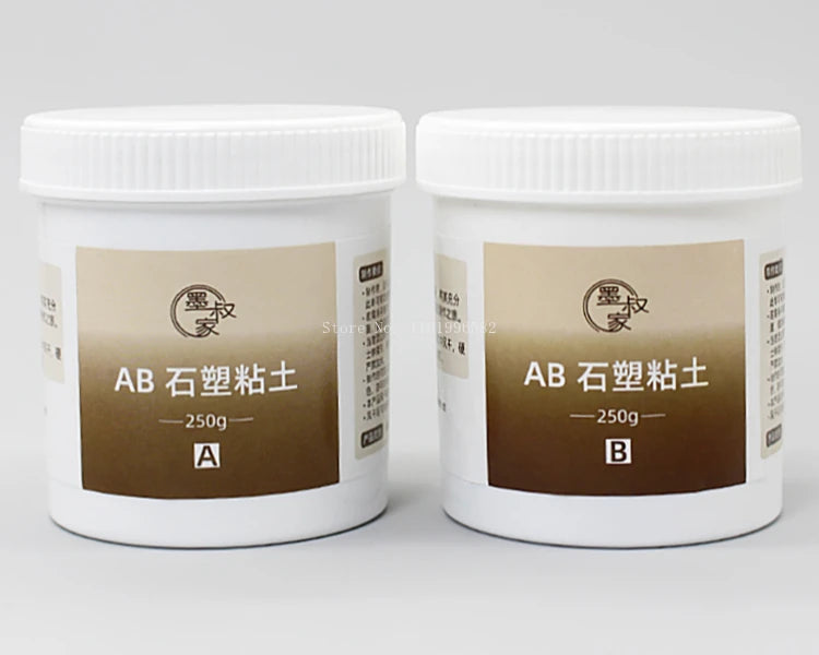 Argile pour sculpture sur pierre AB 100 g/200 g/500 g/set, résistante et imperméable, peut être polie, très faible expansion, sans volume, couleur des bords