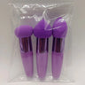 Lot de 3 pinceaux de maquillage pour femme, houppette à tête de champignon, pour fond de teint, correcteur, estompeur, avec manche lisse, outils de beauté