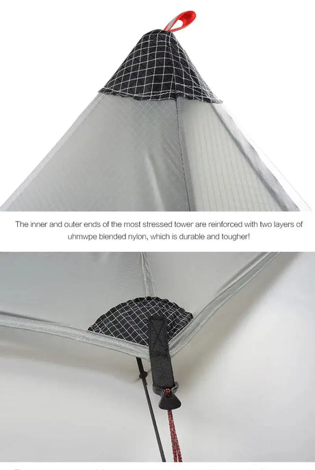 [HODR] 3F UL GEAR Lanshan 1 pro Tipi Tent Rodless Solo Ultralight 690g 20D Nylon Fabric Camping Season Tent Trekking Tents - Lootquake