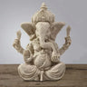 Estatua de elefante de Buda Ganesha de arenisca hecha a mano, escultura, figura para decoración del hogar y la sala de estar.
