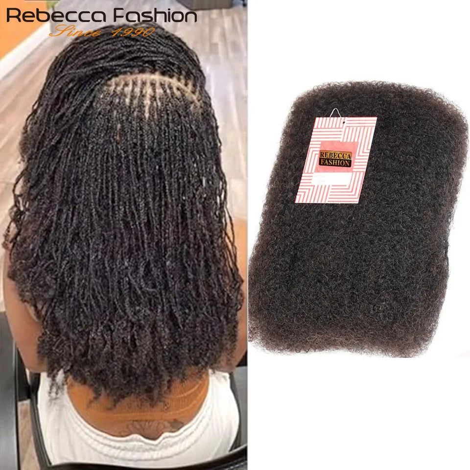 Afro Kinky Bulk Human Hair for Braids & Locs | Natural Color Virgin Remy Extensions