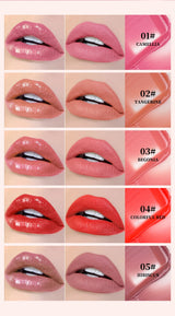 QIBEST 10 Colors Nude Matte Liquid Lipstick Waterproof Silky Lip Gloss Non-Stick Cup Lasting Purple Red Lip Tint Durable Makeup