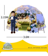 3.6M TPU Transparent Clear Bubble Dome Tent / Outdoor Event Party Camping Cafe Dining Plastic PVC Garden Igloo Dome Tent Luxury - Lootquake