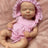 13Inch Close Eyes Pascale Solid Silicone Reborn Baby Girls With Princess Cloth Washable Soft Touch Handmade Bebe Reborn Girl - Lootquake