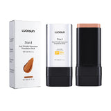 Base de maquillaje en barra de 3 colores, resistente al agua, duradera, control de grasa, alta cobertura, maquillaje para acné, suave, hidratante, corrector.
