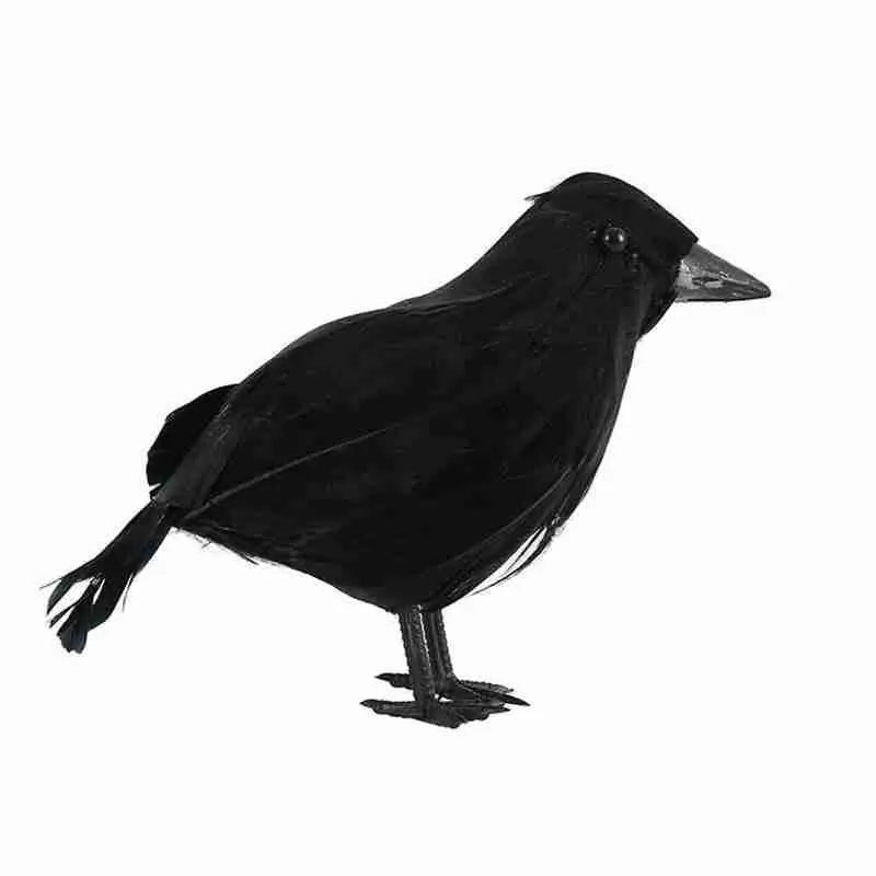 Halloween Decoracion Simulation Black Crow Raven Bird Repellent Pest Control Pigeon Repellent Event Party Bar Decoration