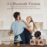 El altavoz Bluetooth AS36 cuenta con radio FM multifuncional retro de alta calidad, sistema de audio inalámbrico de alto volumen y subwoofer. Regalo.