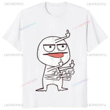 Middle Finger Funny Maniac Printed Man T Shirt Loose Casual Fashion Harajuku Hip Hop T-shirt Hipster Streetwear Comfort Clothing - Lootquake