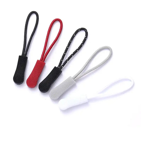 10/20pcs Zipper Pull Puller End Fit Rope Tag Replacement Clip Broken Buckle Fixer Zip Cord Tab Travel Bag Suitcase Tent Backpack - Lootquake