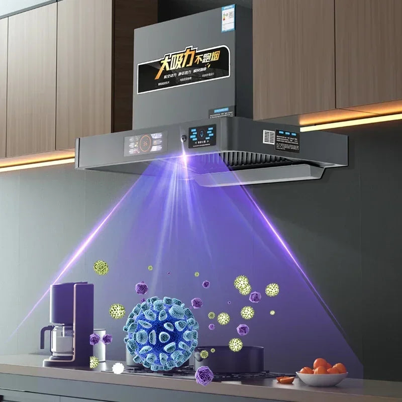 Campana extractora de cocina de 220 V, 600 mm, 700 mm, succión superior, tamaño pequeño, extractor de aire para cocina, electrodomésticos grandes, hogar, succión de 46 m³