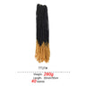20-Inch Ombre Soft Dreadlocks Crochet Hair | Straight Synthetic Faux Locs for Black Women (Kanekalon Fiber)