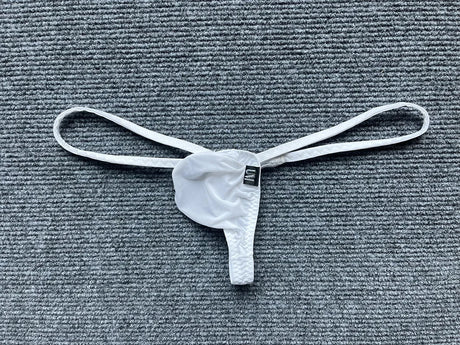 Mini Ice Silk G-string Men Sexy Underwear Low Rise Micro Bikini Trunks Bulge Pouch T-back Thongs Erotic Panties Soft Underpant - Lootquake