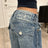 Harajuku Embroidered Casual Jeans New style Retro High Waist American Straight Leg Couples Wear Wide Leg Pants Women Clothing - Lootquake