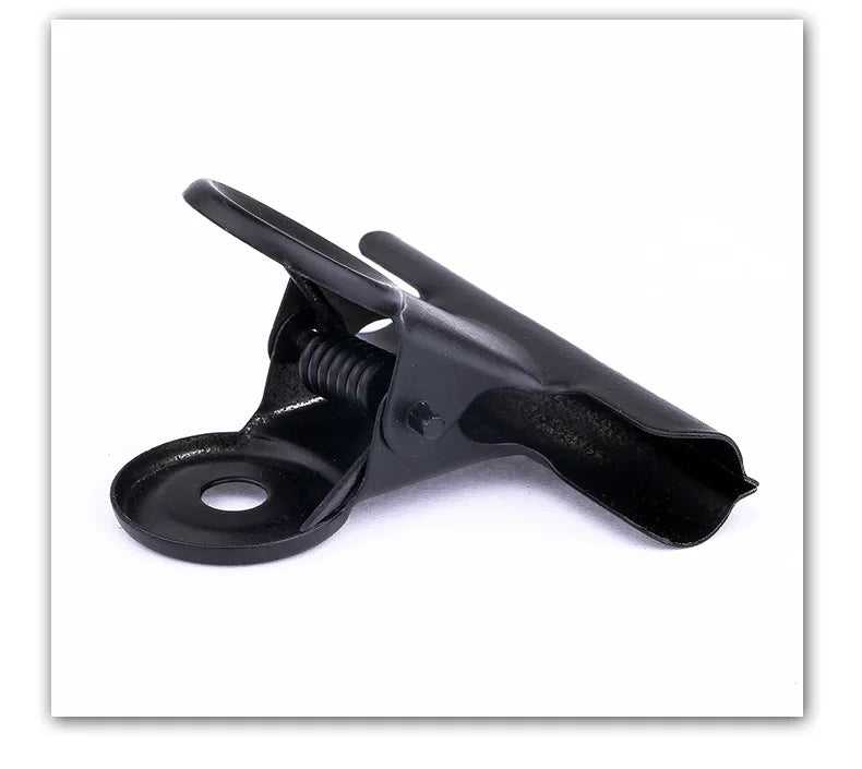 10p Black Metal Clip Stationery Office Supplies Household Paper Clip Fixing Small Book Clip Sketching Board Sketching Clip