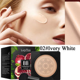 Air Cushion CC Cream Mushroom Head Foundation Moisturizing Long Lasting Face Comestics Natural Brighten Face Base Tone Make Up