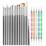 LINMANDA Nail Dotting Tools Nail Art Brushes Set Gel Polish Acrylic Nail Brus Nail Design Tools Nail Brushes for Nail Art