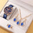 5pcs Set Women Fashion Quartz Watch Female Clock Moon Dial Luxury Brand Design Women Watches Simple Ladies Watches - Lootquake