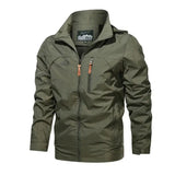 New Functional Waterproof Jacket Men's Autumn Casual Rainproof Detachable Cap Work Coat Hiking Mountain Windproof Windbreaker - Lootquake