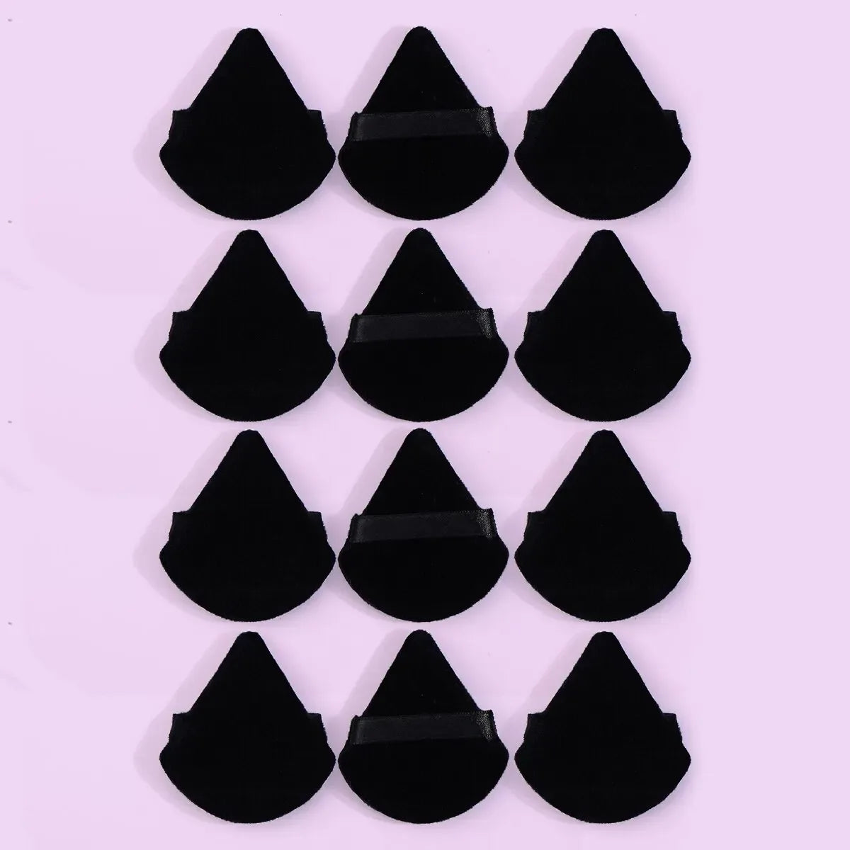 10/12 Pcs Triangle Powder Puff Wet Dry Use For Loose Powder Liquid Cosmetic Soft Plush Powder Puff Makeup Foundation