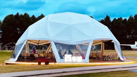 Arch Dome Tent Windproof Pavilion  Pergola Sun Room Exhibition PVC Sunshade Canopy  Wedding Shelter Tipi Outdoor camping - Lootquake