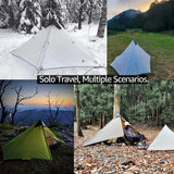 3F UL Gear Lanshan1 Ultralight Tent 3/4 Season Portable Backpacking Tent for 1p Double Layer Tent for Camping, Climbing, Hiking - Lootquake