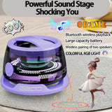 Minialtavoz Bluetooth portátil G200 con iluminación RGB, altavoz magnético BT5.3, minicaja de sonido, 7 horas de reproducción, soporte para teléfono, novedad de 2025