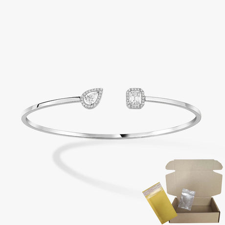 S925 sterling silver women's bracelet, classic MOVE/TWIN series, French diamond bracelet, holiday gift, high-quality jewelry - Lootquake