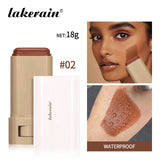 Base de maquillaje en barra, bálsamo, bronceador, borrador, suave, voluminizador, maquillaje impecable de larga duración, cosméticos de belleza facial.