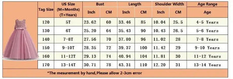 Teens Girls Bridesmaid Dresses For Wedding 5-14 Yrs Kids Sequin Birthday Party Long Dress Girls Evening Formal Pageant Vestidos - Lootquake