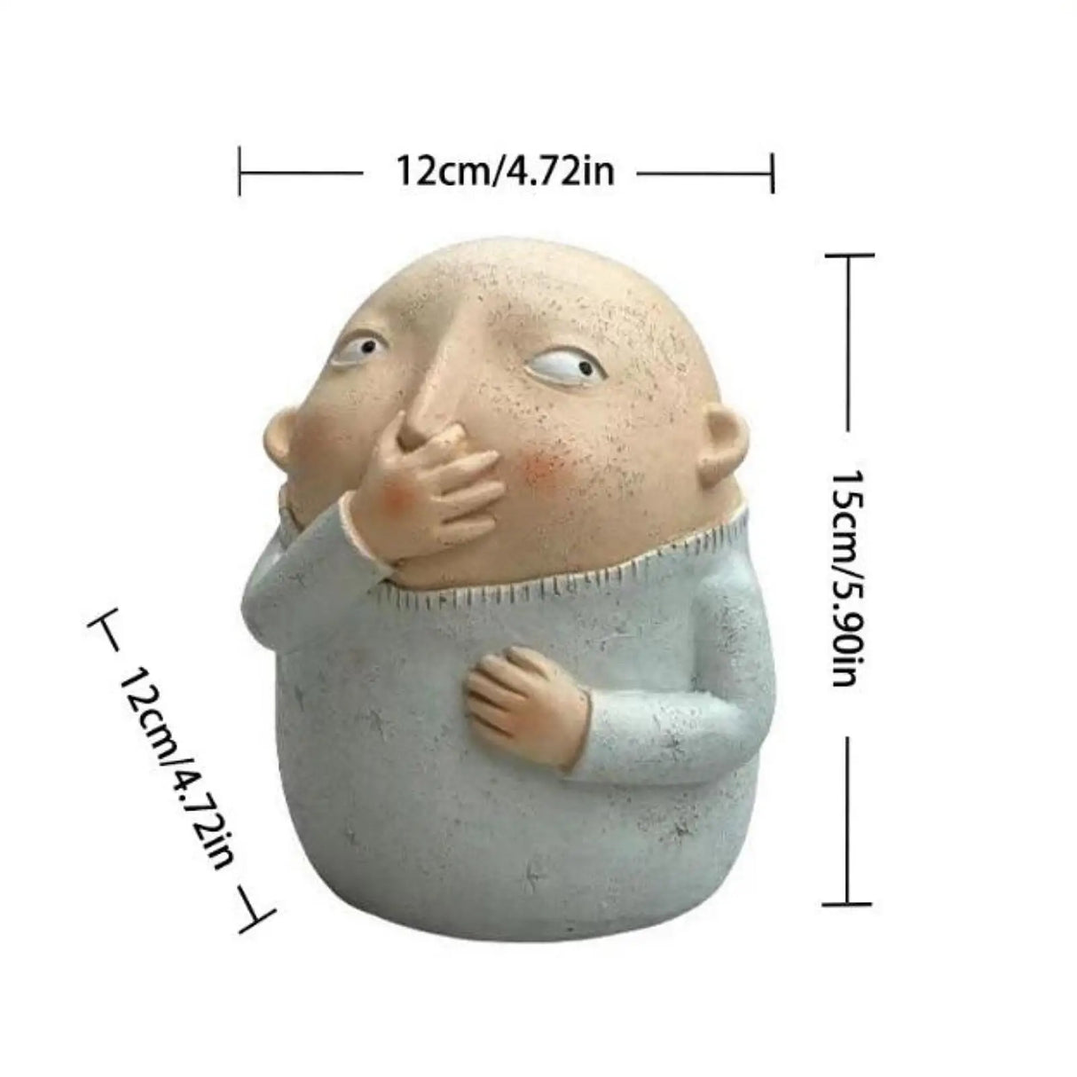 Escultura de resina de niño con la nariz en la mano para baño, divertida estatua, decoración extraña, creativa y moderna, escultura de resina, adornos de regalo.