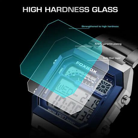 LIGE 2025 Men's watches Luxury LED Luminous Date Wristwatch Waterproof Sports Square  Casual Quartz Watches male reloj hommes - Lootquake