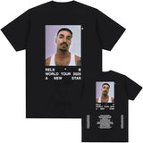 A New Star World Tour 2025 Rels B Tshirt Hip Hop Unisex Streetwear Short Sleeve Round Neck Mens Tee-shirt Print Clothing Casual - Lootquake