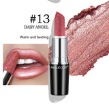 Fine Glitter Lipstick, Quicksand Gold Lipstick Non-sticky Non-fading Lipstick Pearlescent Long-lasting Silky Mermaid Lipstick