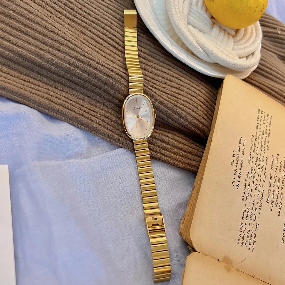 1pc New Fashionable Women's Watch With Gold Bracelet, Vintage & Luxury Ins Style, Elegant & Versatile Quartz Watch ladies watch - Lootquake
