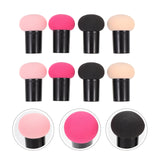 8 Pcs Powder Puff Sponge Wet Dry Makeup Foundation Blending Sponges Mushroom Head Beauty Tools BeigeRed