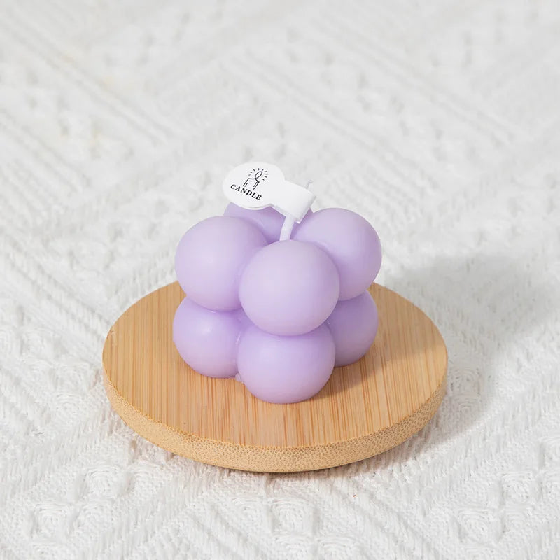 Bougie parfumée cubique compacte, parfum puissant, décoration d'intérieur, cadeau pour anniversaires, détente, toutes saisons, rafraîchissement de la pièce, aromathérapie
