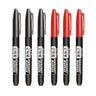 6PCs/Set Permanent Marker Pen Fine Point Waterproof Markers Thin Nib Crude Nib Black Blue Red Ink 1.5mm Fine Color Marker Pens
