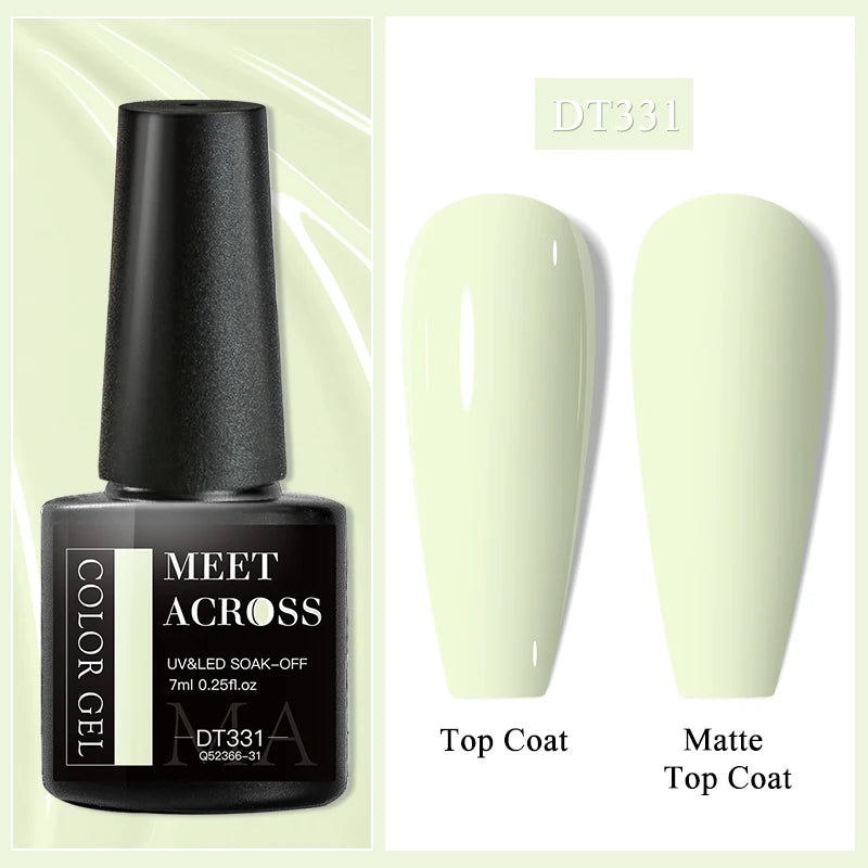 7ml Milky Jelly White Gel Nail Polish Natural Luster Long Lasting Nail Art All for Home DIY Manicure Soak Off UV LED Gel Vernis