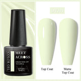 7ml Milky Jelly White Gel Nail Polish Natural Luster Long Lasting Nail Art All for Home DIY Manicure Soak Off UV LED Gel Vernis