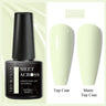 7ml Milky Jelly White Gel Nail Polish Natural Luster Long Lasting Nail Art All for Home DIY Manicure Soak Off UV LED Gel Vernis
